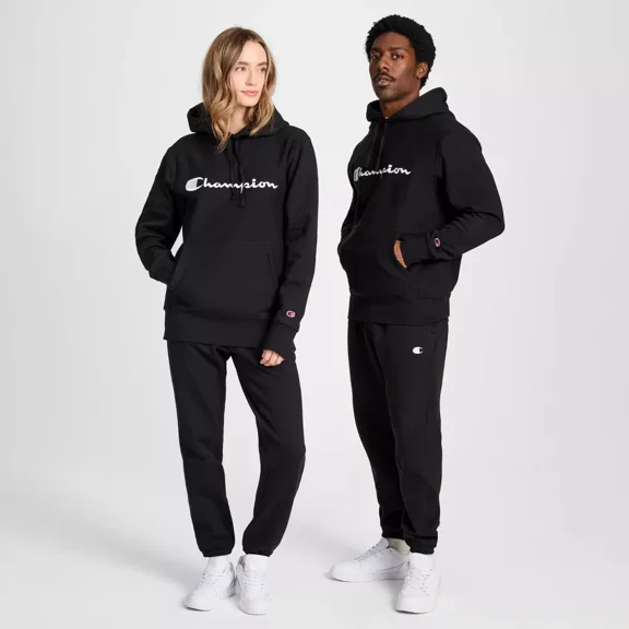 Champion Adult Sizing Iconic Embroidered Hoodie - Black