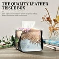 thumbnail image 4 of Cute Hedgehog with Big Eyes Tissue Box Cover Leather Square Rectangle Tissue Box Holder for Bathroom Living Room Desk Office Decor, 4 of 7