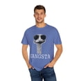 thumbnail image 4 of Novelty Funny Ostrich Gangster Fun Gift Cute Hilarious Gangstah Emus Cool Graphic Men Women Unisex Garment-Dyed T-shirt, 4 of 4