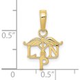 thumbnail image 4 of 10K LPN Symbol Pendant Yellow Gold Material Brilliant Fashionable Ethereal A thoughtful gift for anniversaries birthdays or special occasions, 4 of 4