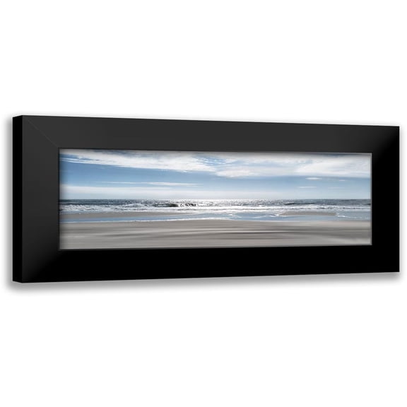 Manning, Ruane 14x7 Black Modern Framed Museum Art Print Titled - Beach Bliss
