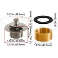 thumbnail image 7 of SENTO Nickel Lift and Turn Bathtub Drain Assembly Stopper Kit, Fit Both 1-1/2 Inch or 1-5/8 Inch Strainer and Stopper, Heavy Duty Metal with Matching Screws, Easy Installation, Satin Nickel, 7 of 7