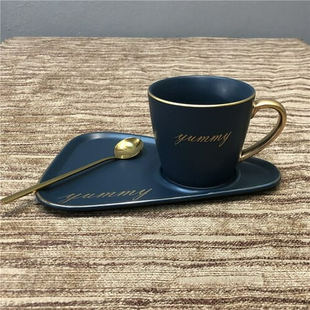 

Coffee Cup Milk Tea Cup Office Hotel Leisure Tea Cup Gift Box Cup Cup Spoon European Luxurious Ceramic Office Coffee Cup
