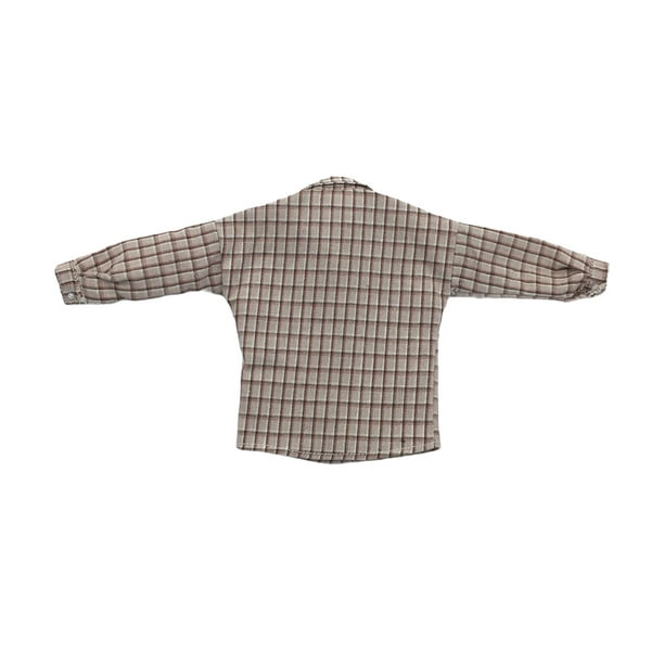 Ounissouiy Ropa de muñeca, durabilidad, resistencia al desgaste, camisa a cuadros pequeña, juguetes ajustables realistas, accesorios, disfraz para Muñecas y casas de muñecas Beige Ounissouiy FN001412-02