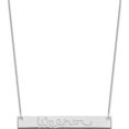 thumbnail image 1 of Custom Personalized 10K White Gold Large Polished Signature Bar Necklace 10k White Gold: Jewelry by Sweet Pea - Made in USA, 1 of 5