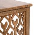 thumbnail image 4 of Kate and Laurel Karni Modern Wooden Nesting Tables, Set of 2, Natural Wood, Decorative Modern Solid Wood Bedroom Nightstand Tables for Storage and Display, 4 of 11