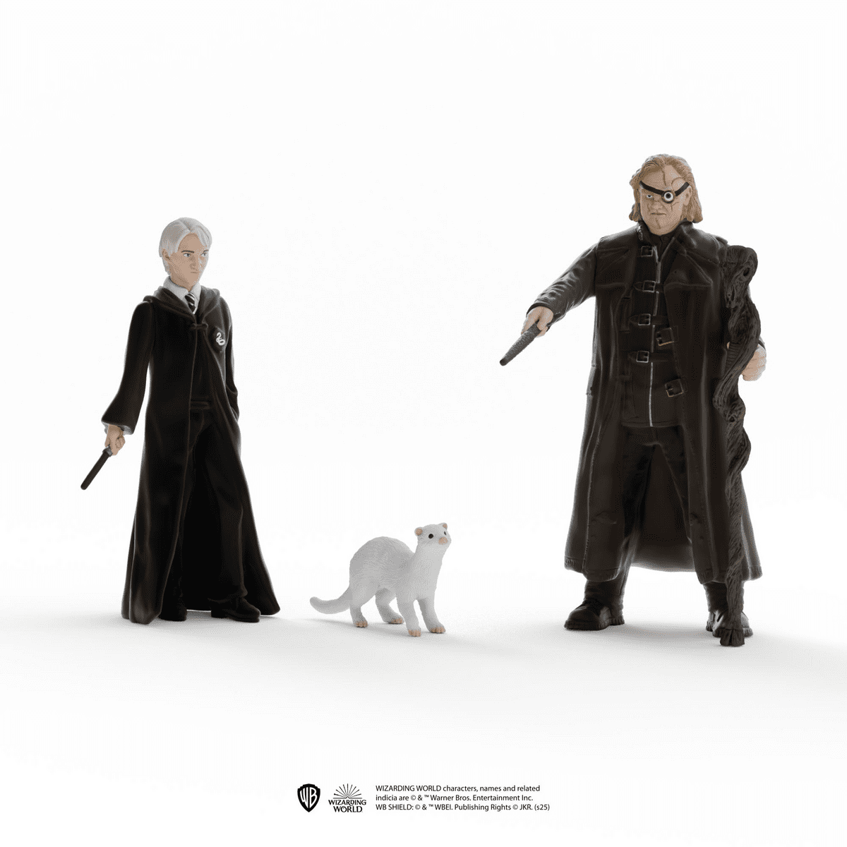 Schleich Harry Potter - Mad-Eye Moody, Draco Malfoy & Ferret Figurines - Collectable Wizarding World Toys for Kids Ages 6+ | 14907