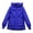 Royal Blue, variant on Winter Down Coat, Thickened Padded, Hooded, Pockets, Zipper Closure with Drawstring, Windproof Heat Retention, Daily Cold Weather Outwear, Cotton Jacket