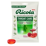 Ricola Max Throat Care Swiss Cherry Cough Drops, Cough Suppressant - 34 Count