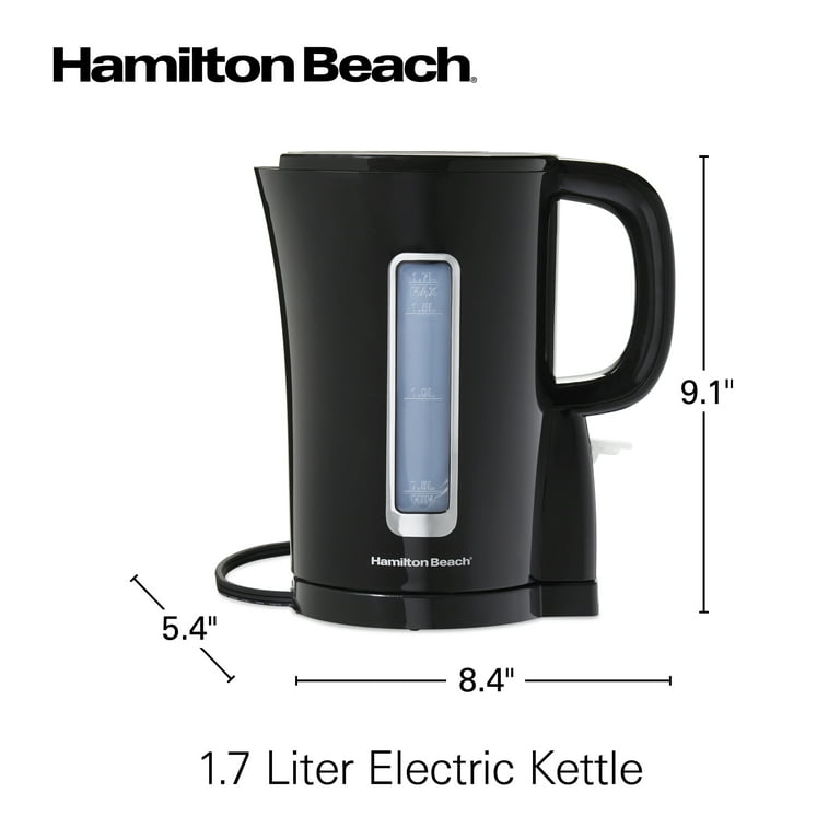  Hamiton Beach Electric Tea Kettle, control, Black