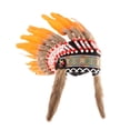 thumbnail image 4 of de plumas artificiales Halloween Headsel de disfraces Accesorios de disfraces Decoración Propiedades de la foto de la cabeza de la cabeza para Naranja, 4 of 8