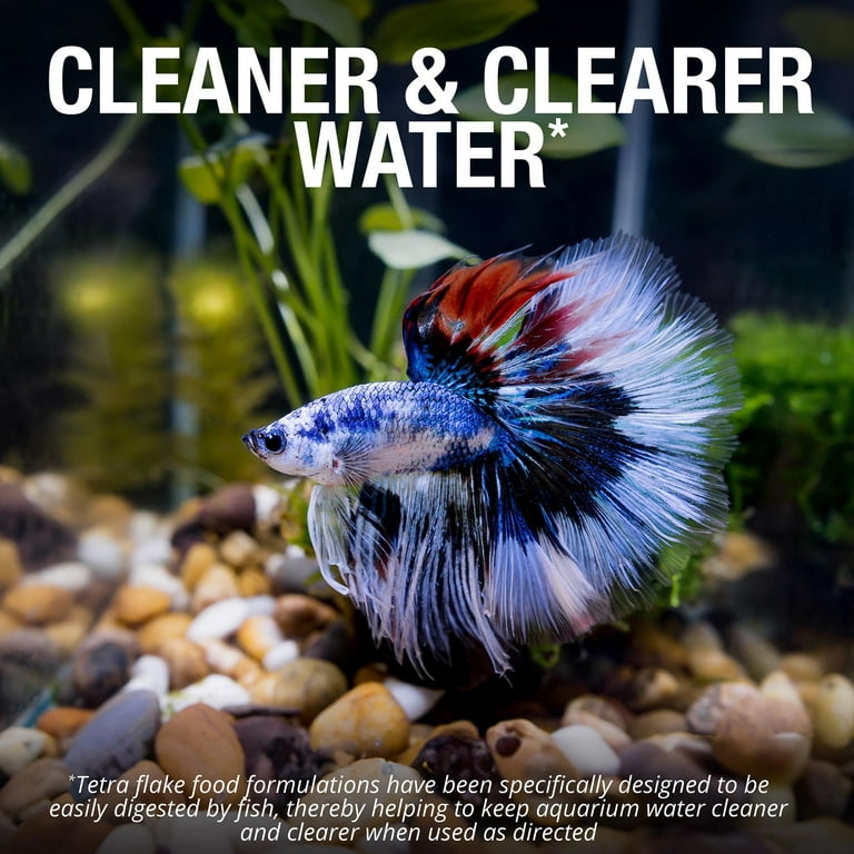 Tetra BettaMin Flake Medley for Betta Fish Complete Color Boost Flakes and Dried Krill 0.81 oz