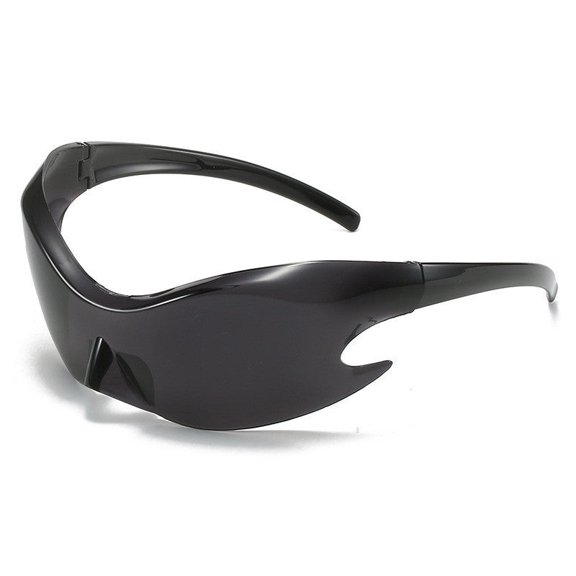 Rimless Sunglasses Black Frame PC Lens Mercury Design