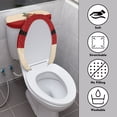 thumbnail image 3 of HELLHERO 2 Pack Toilet Seat Cover Set for Bathroom Accessories Highland Cattle Stretch Toilet Lid Seat Cover Universal, 3 of 4
