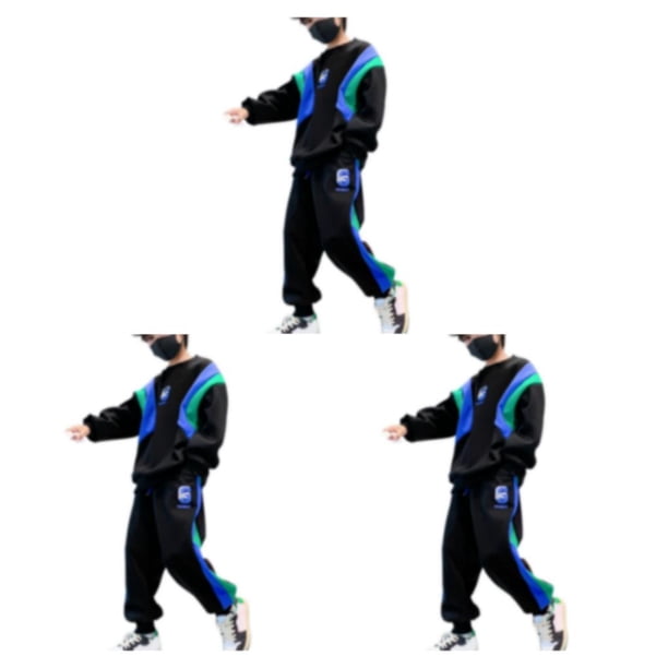 Sonducket Ropa de otoño para niños, camiseta con letras para niños, pantalones, sudadera deportiva para niños, pantalones de chándal, Type1 NO1