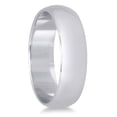 thumbnail image 2 of SZUL Women's 5mm Domed Comfort Fit Wedding Band in 14K White Gold, 2 of 4