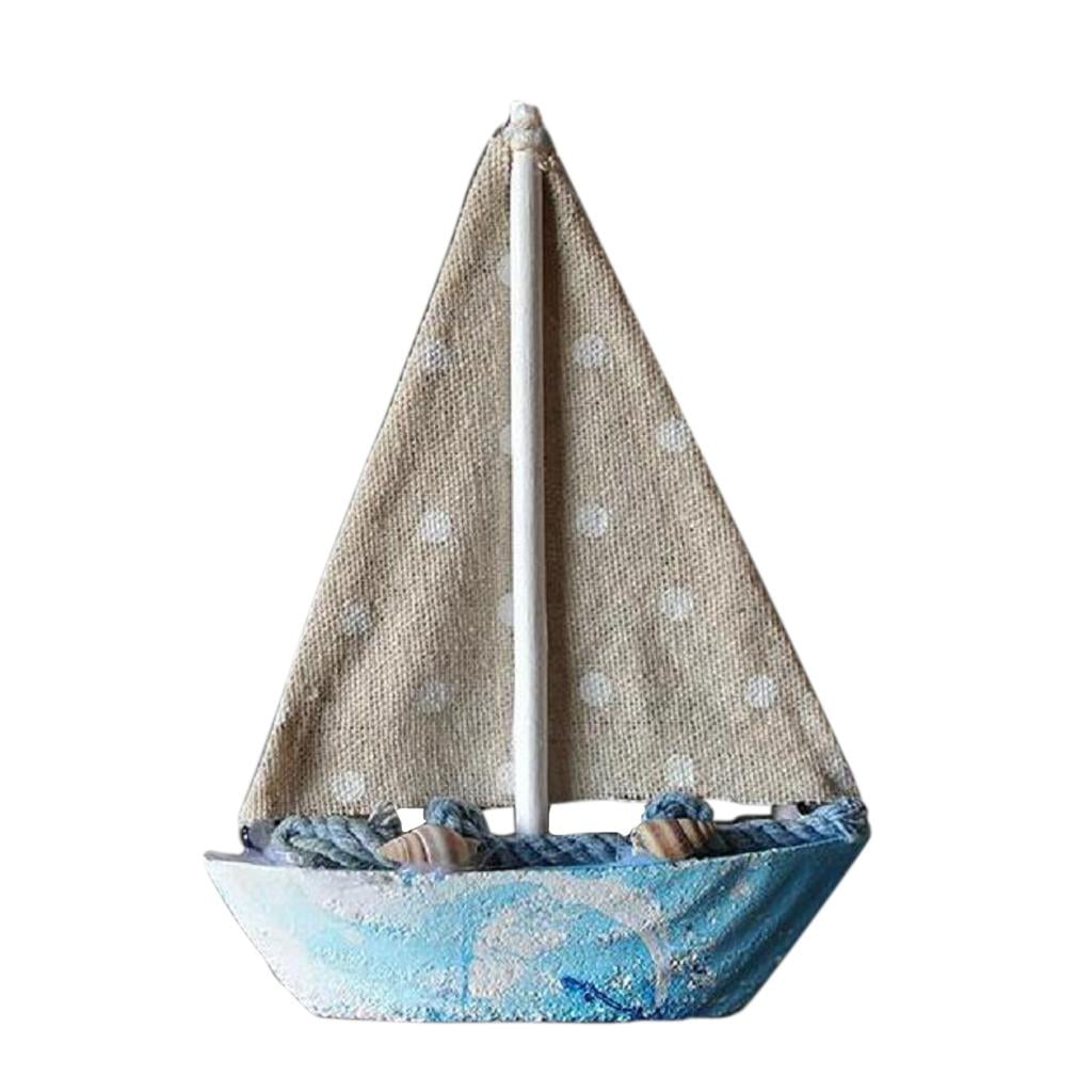 Nautical Decor Canvas Sailing Wooden Decor Seaside Ornaments Desktop 