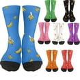 thumbnail image 2 of Uuiauoio Compression Socks for Women Men Nurses Athletic Running Support Long Socks for Workout Hiking Running Long Flight, 2 of 2
