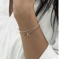 thumbnail image 4 of TINGN Gold Bracelets for Women 14K Gold Plated Initial Tennis Bracelets Gifts for Women Teen Girl, 4 of 5