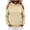 Beige, variant on Tqcoqu Women's Cold Shoulder Hoodie,Long Sleeve Casual Pullover Sweatshirt With Front Kangaroo Pocket Tops,2026 Fall Winter Trendy Clothes,Black Women's S-XXL