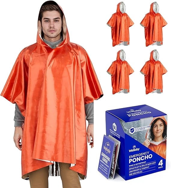 Ultimate Survival Technologies Emergency Poncho Clear - Walmart.com