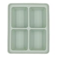 thumbnail image 4 of Hvmvliv Ice Trays 4-Compartments Rectangle-Shape Ice Cubes Trays Large Size Ice Blocks Making Molds with Removable Lids Reusable for Whiskey, Cocktail, Stackable Ice Cubes Green, 4 of 6