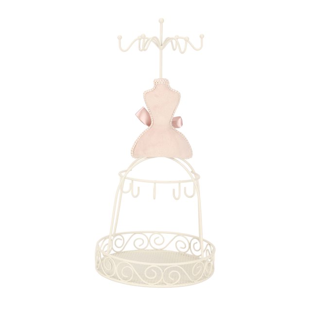 Earrings Holder Stand Home Decoration Gorgeous Hanging Mannequin Dress Jewelry Display Stand Pale Pinkish Gray for Boutique ANGGREK Otros