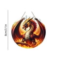 thumbnail image 3 of Lulshou Dragon-Themed Acrylic Window Ornament - Printed Christmas Ornament Round Porcelain Christmas Ornaments Christmas Tree Decorations For Home Holidays, 3 of 6