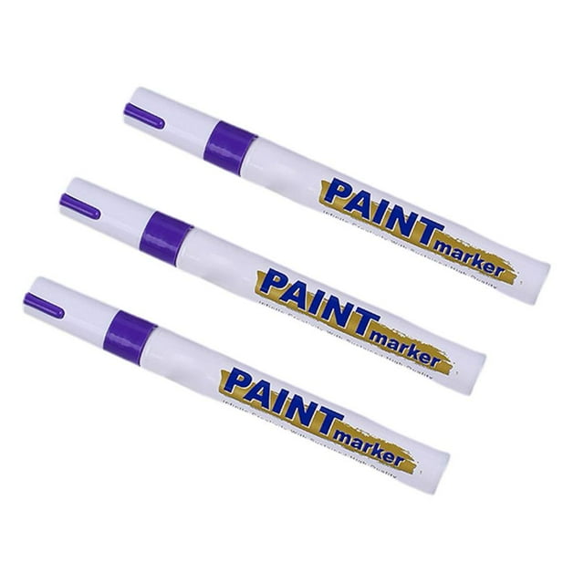 PEACNNG 3 PCS Automobile Touch-up Pens Waterproof Industrial Markers Metal Pa M1G7