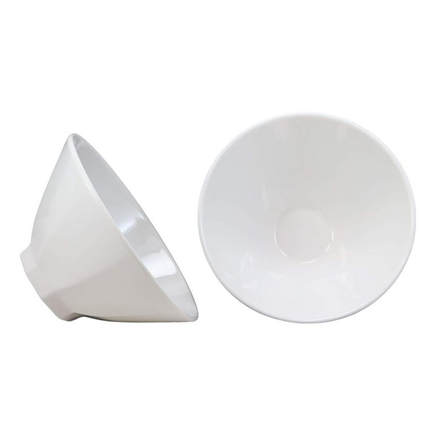 Ebros Gift Restaurant Supply Contemporary Octagon White Jade Melamine Large Ramen Udon Pho Wonton Soup Bowls Also Ideal Bowl For Salad Mixes Pasta Rice Home Kitchen Dining 2 8 Diameter 42oz