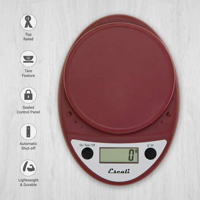 Escali P115M Primo Digital Kitchen Scale (Metallic) 