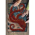thumbnail image 3 of Florida, Octopus Paper Mosaic (19x27 inches, Premium 500 Piece Jigsaw Puzzle for Adults and Family, Made in USA), 3 of 4