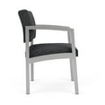 thumbnail image 4 of Fauteuil d'Appoint pour Réception et Salle d'Attente Lenox en Acier / Acier Argenté / Gris Foncé, 4 of 5