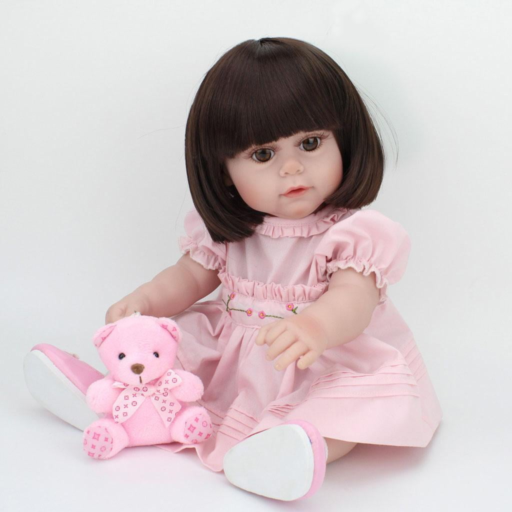Movable Reborn Girl Doll With In Pink Playing Companion Walmart Com