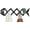 Black, variant on Accordion Wall Hanger with 15 Pegs, Wooden Expandable Hat Rack for Wall, 2-in-1 Fish Shape Decorative Wall Mount Coat Rack for Entryway, Hallway & Mudroom