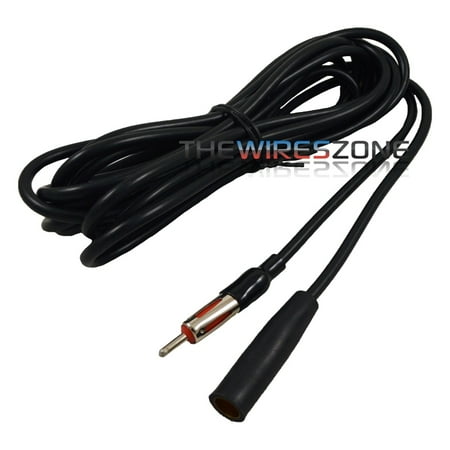 Car Radio Cables - 3' Feet Universal Male to Female Extension Radio AM/FM Car Antenna Adapter Cable