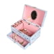 thumbnail image 5 of Advancent Joyero con cajones y espejo para niñas, regalo de cumpleaños con caja musical infantil de bailarina. Almacenamiento y organización del hogar rosa, 5 of 6