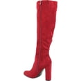 thumbnail image 4 of Women's Journee Collection Vivian Wide Calf Knee High Boot Red Microsuede 5.5 M, 4 of 6