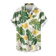 thumbnail image 4 of DJDLJWCJ Mens Hawaiian Shirt Short Sleeve Relaxed Fit Summer Beach Vacation Button Up Shirt Summer Tee Green 4XL, 4 of 5