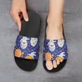 thumbnail image 6 of GZHJMY Stylish Slides for Women Men, Cute Cartoon Alien Astronaut Soft Flexible Slip-on Sandals Slippers, 6 of 7