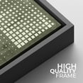 thumbnail image 5 of IDEA4WALL Framed Canvas Print Wall Art Abstract Grayscale Dot Matrix Illustrations Modern Art Geometric Pattern Wall Decorative Relax/Calm Comtenporary for Rooms - 24"x24" BLACK, 5 of 5