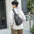 thumbnail image 6 of Sling Bag for Men Crossbody Chest Bag Sling Backpack Travel Hiking Daypack Sports Bag (Leaf), 6 of 6