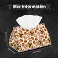 thumbnail image 5 of Fuzoiu Burger Print Tissue Box Cover, PU Leather Tissue Holder,Decorative Facial Paper Organizer for Bathroom Living Room Bedroom Countertop Office Desk Car Home, 5 of 7
