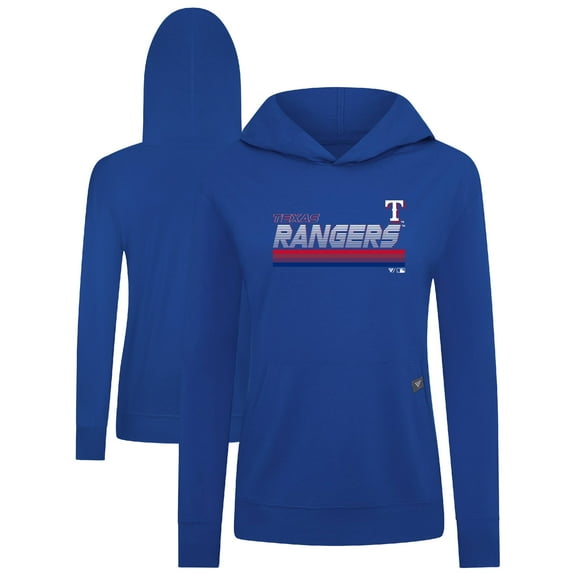 Women's Levelwear Royal Texas Rangers Relay Breaker Pullover Hoodie
