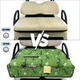 thumbnail image 4 of KUIFORTI Golf White Golf Cart Seat Blanket Covers Summer Outdoor Anti-hot Club Car Blanket Easy to Install Polyester Suitable Club Car and More 2 Person Seats Golf Carts, 4 of 7