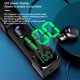 thumbnail image 4 of Injueey Auriculares Pantalla digital compatible con Bluetooth IPX4 Auriculares impermeables Auriculares recargables con control táctil y Cables de audio/vídeo, 4 of 6