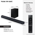 thumbnail image 4 of Pre-Owned Samsung HW-Q6CC/ZA 3.1Ch Soundbar with Wireless Sub - Black, 4 of 5