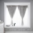 thumbnail image 3 of Elegant French Door Curtain Panel with Delicate Hollow Lace Design for Bedroom Living Room and Patio Privacy Window No Drill Installation Required, 3 of 3