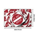 thumbnail image 3 of Do Not Enter Sign Rugs Doormat, Non-Slip Machine Washable Carpets Floor Door Mat , 36" x 24", 3 of 7