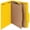 Yellow, variant on Staples 100% Recycled Heavy Duty Classification Folder 2-Dividers 2" Expansion Letter Size Bright